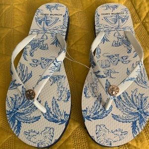 Brand new Tory Burch flip flops